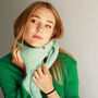 Wool Embroidered Hearts Scarf, thumbnail 2 of 12