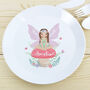 Personalised Toadstool Fairy Kids Plastic Plate, thumbnail 1 of 4