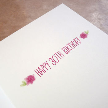 Personalised Felt Letter Floral Birthday Card For Her, 4 of 5