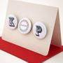 Personalised 'Mr' And 'Mrs' Badge Card, thumbnail 4 of 7