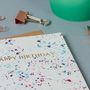Rainbow Speckle Happy Birthday Card, thumbnail 2 of 2
