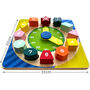 Wooden Teaching Clock And Shape Sorter Puzzle, thumbnail 6 of 11