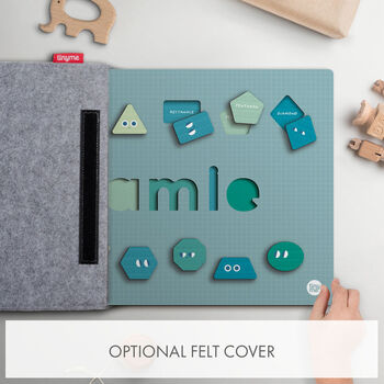 Personalised Iceland Jumbo Shapes Wooden Name Puzzle, 3 of 5