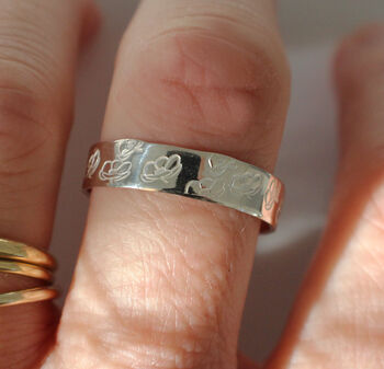 Birth Month Flower Ring Sterling Silver Or 9ct Gold, 2 of 8