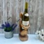 Wooden Wine Bottle Holder Home, Couple Wedding Decor, thumbnail 7 of 8