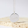 Personalised Name Silver Plated Disc Necklace, thumbnail 10 of 12