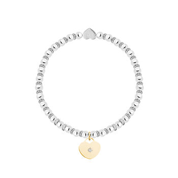 Mother's Day Floral Heart Bracelet Gift Set, 2 of 2