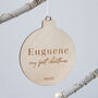 Personalised Wooden My 1st Christmas Ornament, thumbnail 1 of 3