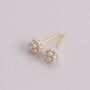 Pearl Cluster Earring Studs, thumbnail 1 of 3