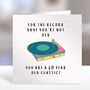 Vinyl Lover Milestone Birthday Card, thumbnail 1 of 3