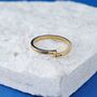 Personalised Open Band Adjustable Ring In 18 K Gold For Men And Women, thumbnail 5 of 9