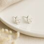 Sterling Silver Skull Stud Earrings – 8mm, thumbnail 3 of 5