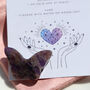 Amethyst Butterfly Crystal Pendant And Gift Bag, thumbnail 2 of 5