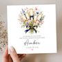 Graduation Floral Bouquet Card, She Did It Graduation Card For Her, Daughter, Granddaughter, thumbnail 1 of 3