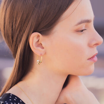 Pearl Flow Small Hoop Earrings, 3 of 7