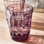 Aurielle Embossed Rose Quartz Tumbler Glass, thumbnail 1 of 4