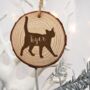 Personalised Natural Pine Wood Christmas Decoration, thumbnail 12 of 12