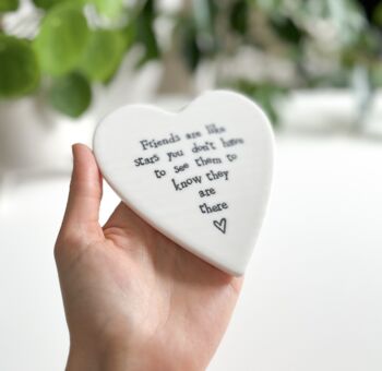 Porcelain Friendship Coaster – Thoughtful Gift For Best Friend, 4 of 4