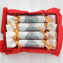 Christmas Tree Linen Napkin Crackers, thumbnail 8 of 8