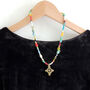Beaded Necklace With Ethiopian Cross, thumbnail 4 of 9