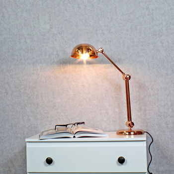 Copper Desk Lamp Windsor Design Limited Edition, 2 of 2