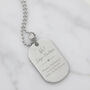 Personalised No.One Custom Steel Dog Tag Gift, thumbnail 1 of 8