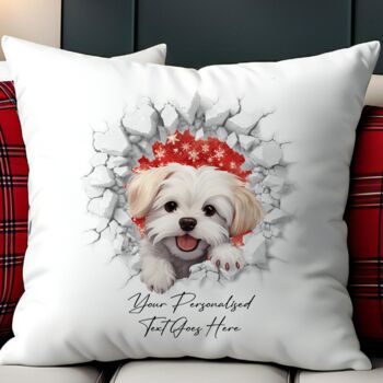 Personalised Christmas Maltese Break Through, 5 of 10