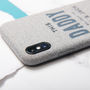Personalised This Daddy Belongs To Fabric iPhone Case, thumbnail 2 of 4