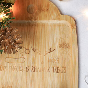 Santa And Rudolph Snack Plate For Christmas Eve, 3 of 4