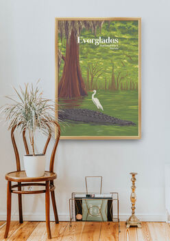Everglades National Park USA Travel Poster Art Print, 5 of 8