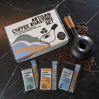 Personalised Dads Home Coffee Roasting Gift Set, 2 of 7