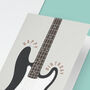 Bass Guitar Birthday Card | Fender P Bass Card, thumbnail 6 of 6