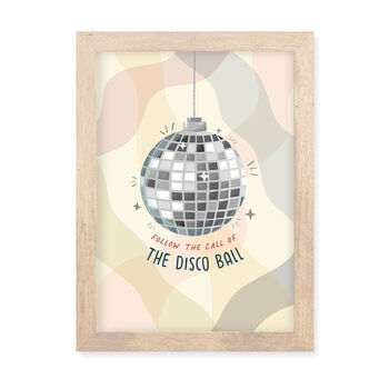 Follow The Call Of The Disco Ball Framed Print, 5 of 6