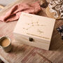 Personalised Engraved Star Sign Keepsake Box, thumbnail 2 of 4