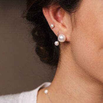 Freshwater Pearl Stud Earrings, 6 of 6