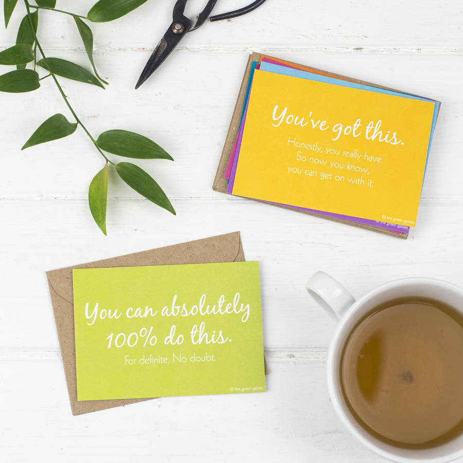 cards of encouragement by the green gables | notonthehighstreet.com