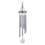 Engraved 30 Inch Aluminium Wind Chime Silver Finish, thumbnail 1 of 9