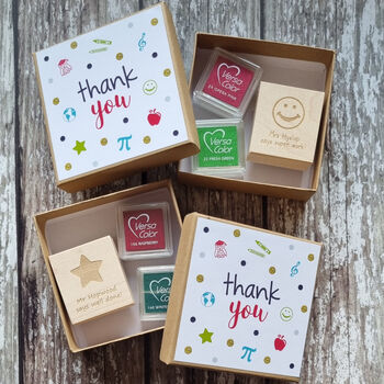 Teacher Gift Personalised Rubber Stamp, 7 of 7