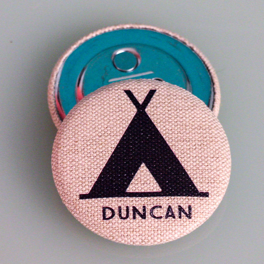 personalised camping bottle opener by snapdragon