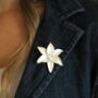 Lily White Flower Brooch, thumbnail 2 of 4