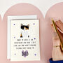 Personalised Funny Cat Hair Mother's Day Card, thumbnail 1 of 3