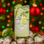 Christmas Holly And Snowflake Highball Glass And Gift Boxed Set, thumbnail 2 of 9