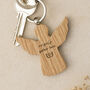 Angel Oak Keyring | 'Angels Gather Here' | Wings, thumbnail 1 of 2