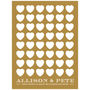 Personalised Heart Wedding Guest Book Print, thumbnail 2 of 5