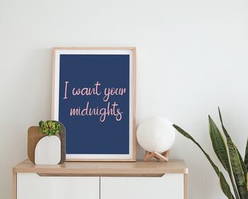 I Want Your Midnights Print, 3 of 5