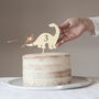 Personalised Age Dinosaur Cake Topper, thumbnail 2 of 5