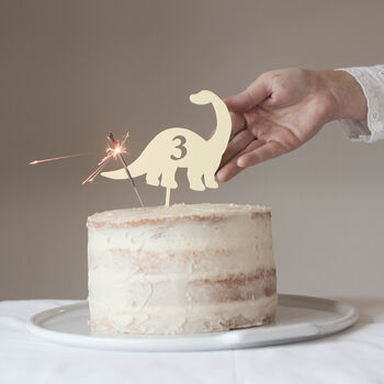 Personalised Age Dinosaur Cake Topper, 2 of 5