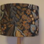 Black And Burnt Orange Exotic Floral Lampshade, thumbnail 5 of 6