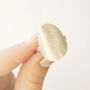 North Star Patterned Silver Oval Statement Ring, thumbnail 4 of 4