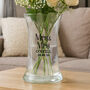 Wedding Anniversary Gifts For Couples Personalised Glass Flower Vase, thumbnail 1 of 4